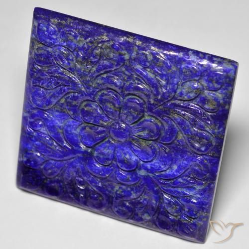 Lapis-lazuli bleue naturelle forme fantaisie, 60,30 ct, opaque