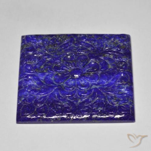 Lapis-lazuli bleue naturelle forme fantaisie, 60,30 ct, opaque