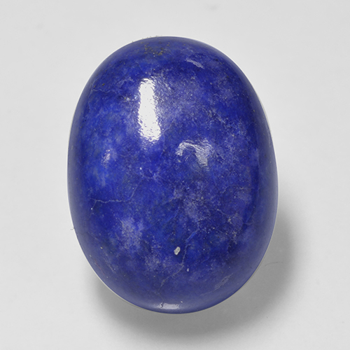 Lapis-lazuli bleue naturelle coupe ovale, 9,84 ct, opaque