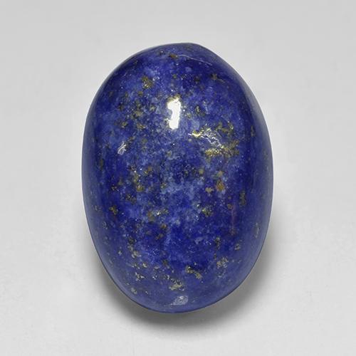 Lapis-lazuli Bleu foncé naturelle Coupe ovale, 12.53 ct, Opaque