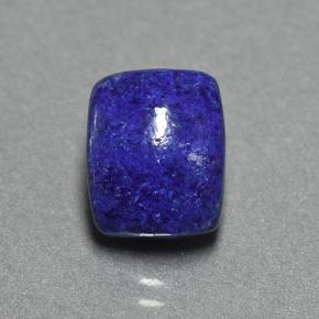 Lapis-lazuli Bleu foncé naturelle Coupe coussin, 4.68 ct, Opaque