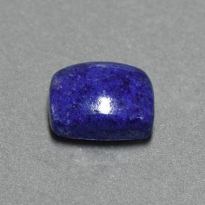 Lapis-lazuli Bleu foncé naturelle Coupe coussin, 4.68 ct, Opaque