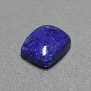 Lapis-lazuli Bleu foncé naturelle Coupe coussin, 4.68 ct, Opaque