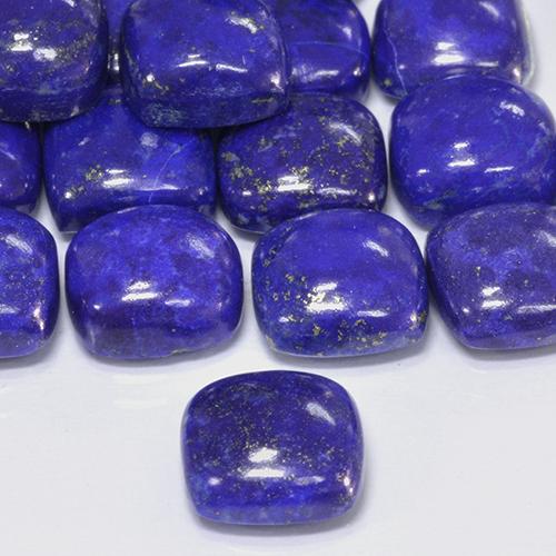 Lapis-lazuli Bleu égyptien profond naturelle Coussin, 4.52 ct, Opaque