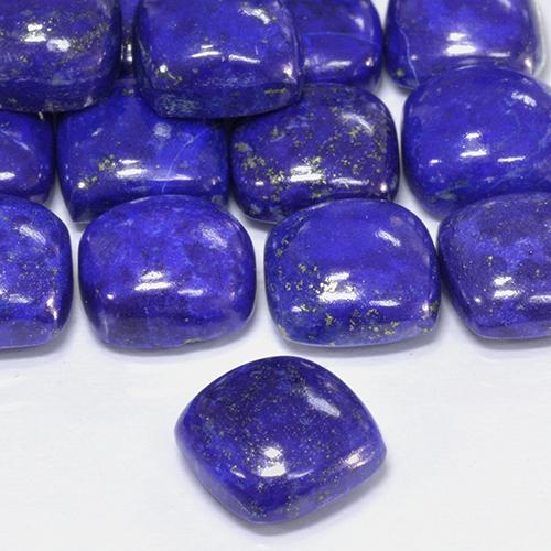 Lapis-lazuli Bleu égyptien profond naturelle Coussin, 4.52 ct, Opaque