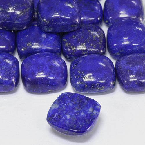 Lapis-lazuli Bleu égyptien profond naturelle Coussin, 4.52 ct, Opaque