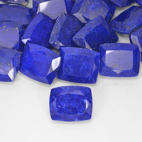 Lapis-lazuli Bleu marine intense naturelle Coussin, 4.99 ct, Opaque