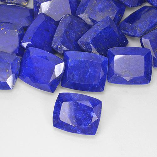 Lapis-lazuli Bleu marine intense naturelle Coussin, 4.99 ct, Opaque