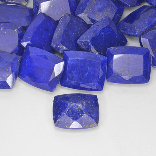 Lapis-lazuli Bleu marine intense naturelle Coussin, 4.99 ct, Opaque