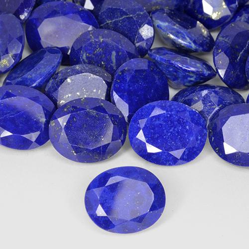 Lapis-lazuli Bleu marine intense naturelle ovale, 4.34 ct, Opaque