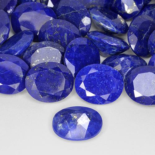 Lapis-lazuli Bleu marine intense naturelle ovale, 4.34 ct, Opaque
