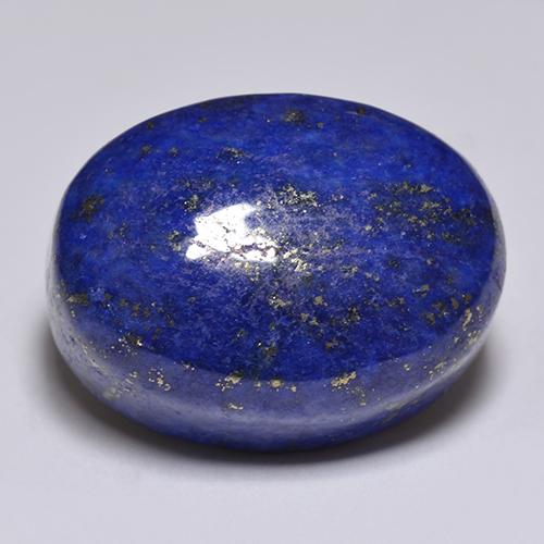 Lapis-lazuli bleue naturelle coupe ovale, 14,49 ct, opaque
