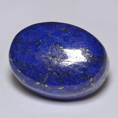 Lapis-lazuli bleue naturelle coupe ovale, 14,49 ct, opaque