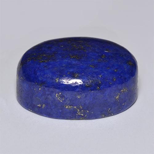Lapis-lazuli bleue naturelle coupe ovale, 14,49 ct, opaque