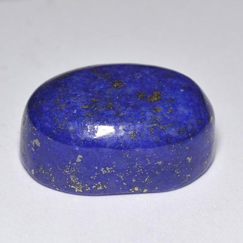Lapis-lazuli bleue naturelle coupe ovale, 12,72 ct, opaque