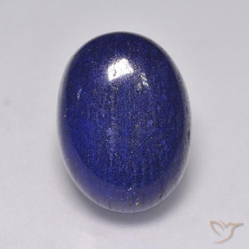 Lapis-lazuli bleue naturelle coupe ovale, 8,54 ct, opaque