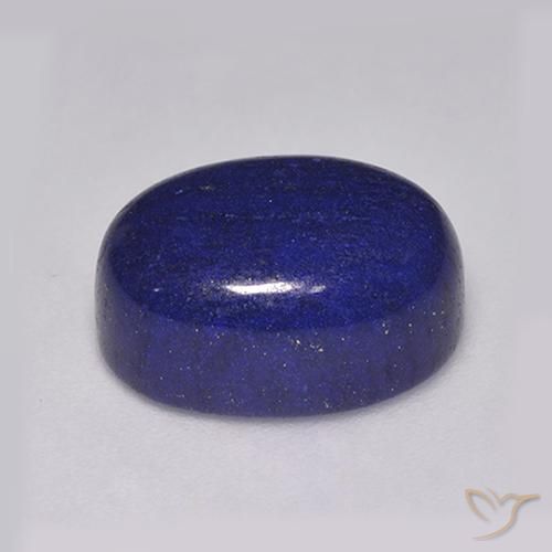 Lapis-lazuli bleue naturelle coupe ovale, 8,54 ct, opaque