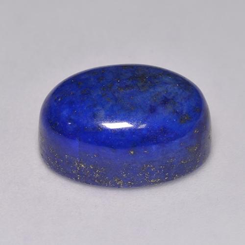 Lapis-lazuli bleue naturelle coupe ovale, 9,80 ct, opaque