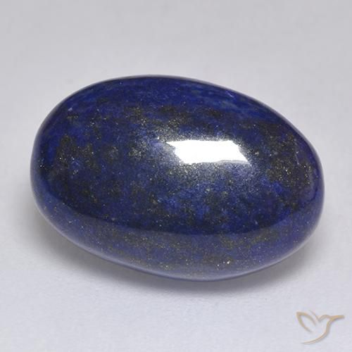 Lapis-lazuli bleu très profond naturelle coupe ovale, 8,76 ct, opaque