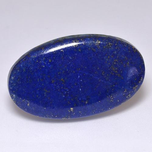 Lapis-lazuli bleue naturelle coupe ovale, 39,54 ct, opaque