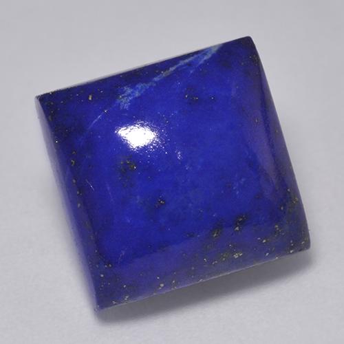 Lapis-lazuli bleue naturelle carré, 7,67 ct, opaque