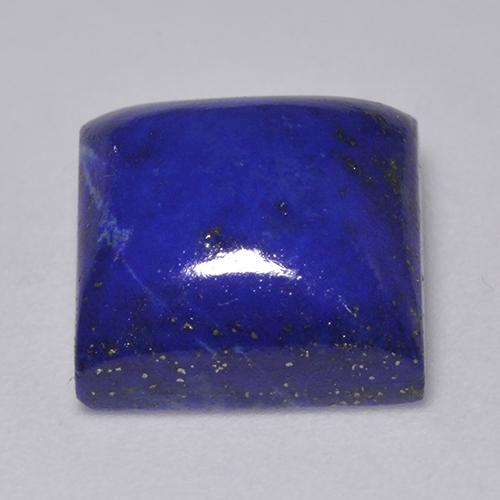 Lapis-lazuli bleue naturelle carré, 7,67 ct, opaque