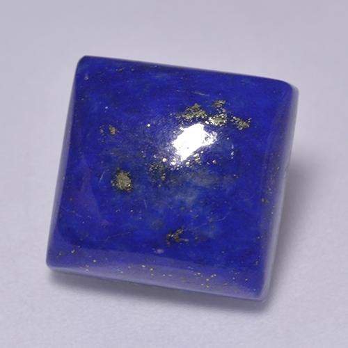 Lapis-lazuli bleue naturelle carré, 7,34 ct, opaque