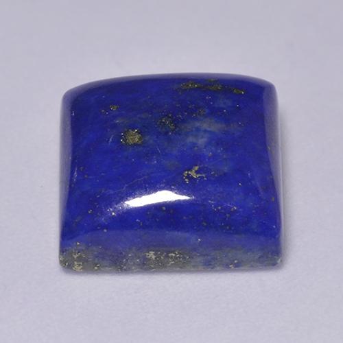 Lapis-lazuli bleue naturelle carré, 7,34 ct, opaque