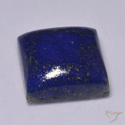 Lapis-lazuli bleue naturelle carré, 7,54 ct, opaque