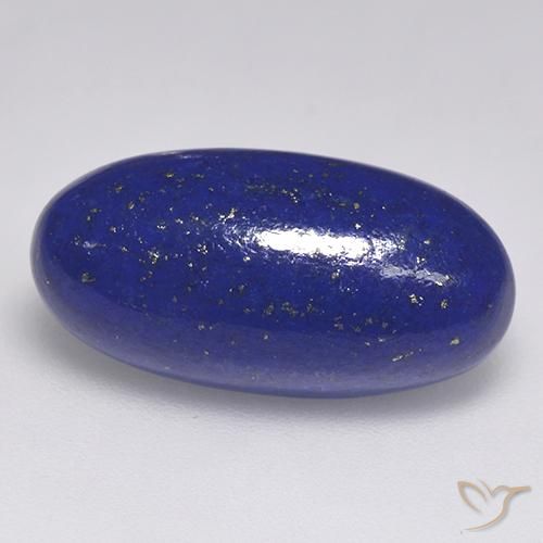 Lapis-lazuli Bleu égyptien profond naturelle Coupe ovale, 10.41 ct, Opaque