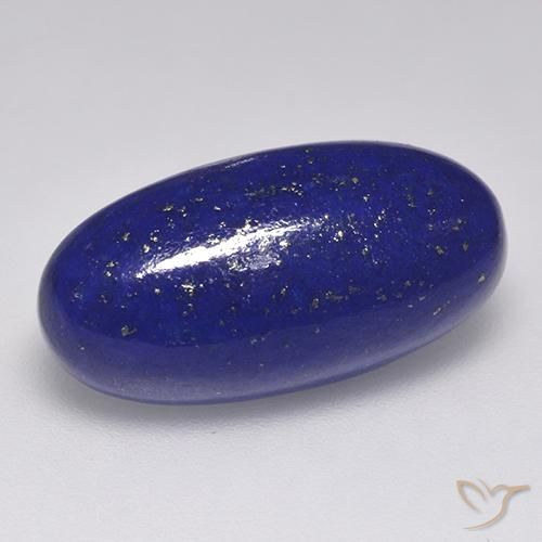 Lapis-lazuli Bleu égyptien profond naturelle Coupe ovale, 10.41 ct, Opaque