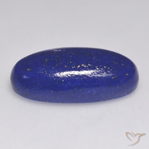 Lapis-lazuli Bleu égyptien profond naturelle Coupe ovale, 10.41 ct, Opaque