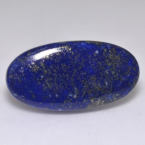 Lapis-lazuli bleue naturelle coupe ovale, 59,23 ct, opaque