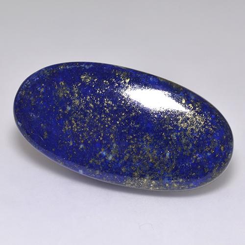 Lapis-lazuli bleue naturelle coupe ovale, 59,23 ct, opaque