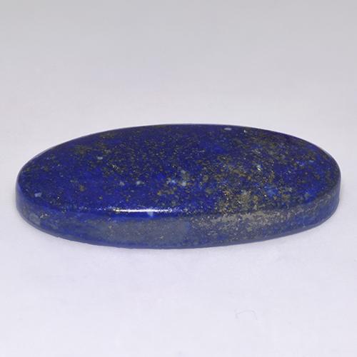 Lapis-lazuli bleue naturelle coupe ovale, 59,23 ct, opaque