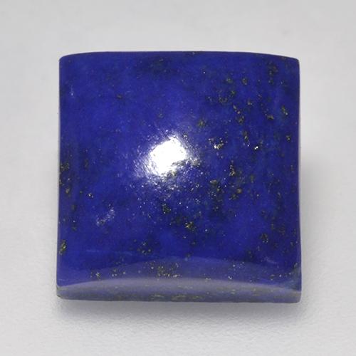 Lapis-lazuli bleue naturelle carré, 7,85 ct, opaque