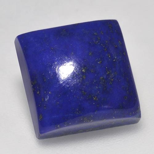 Lapis-lazuli bleue naturelle carré, 7,85 ct, opaque