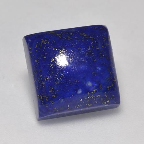 Lapis-lazuli bleue naturelle carré, 7,97 ct, opaque