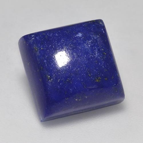 Lapis-lazuli bleue naturelle carré, 9,40 ct, opaque