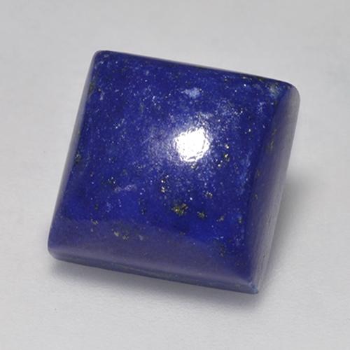 Lapis-lazuli bleue naturelle carré, 9,40 ct, opaque