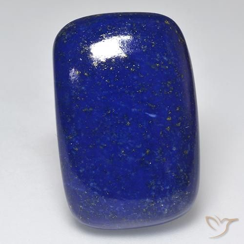 Lapis-lazuli Bleu marine intense naturelle Coupe coussin, 46.24 ct, Opaque