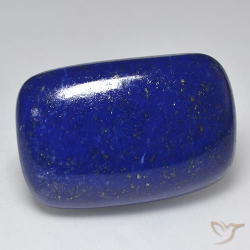 Lapis-lazuli Bleu marine intense naturelle Coupe coussin, 46.24 ct, Opaque