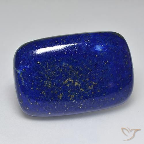 Lapis-lazuli Bleu marine intense naturelle Coupe coussin, 44.36 ct, Opaque
