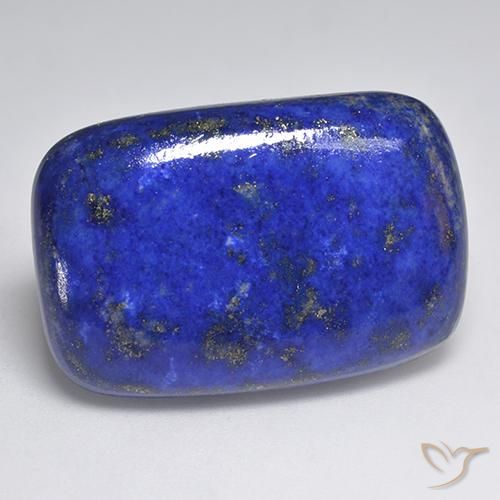 Lapis-lazuli bleu électrique naturelle coupe coussin, 39,06 ct, opaque
