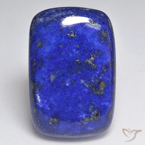 Lapis-lazuli bleu électrique naturelle coupe coussin, 39,06 ct, opaque