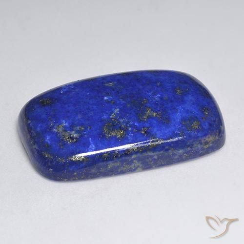 Lapis-lazuli bleu électrique naturelle coupe coussin, 39,06 ct, opaque