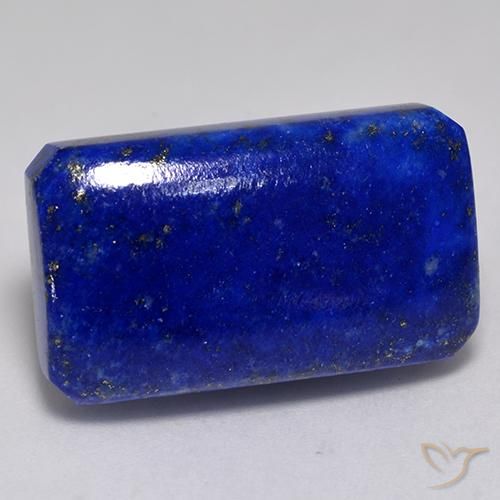 Lapis-lazuli Bleu vif naturelle Taille émeraude, 31.98 ct, Opaque
