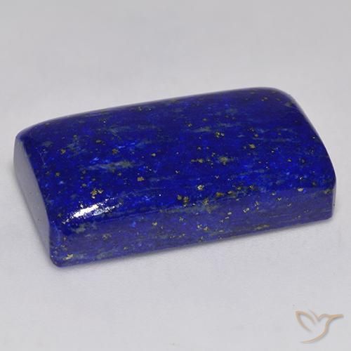 Lapis-lazuli Bleu marine intense naturelle Taille émeraude, 34.49 ct, Opaque
