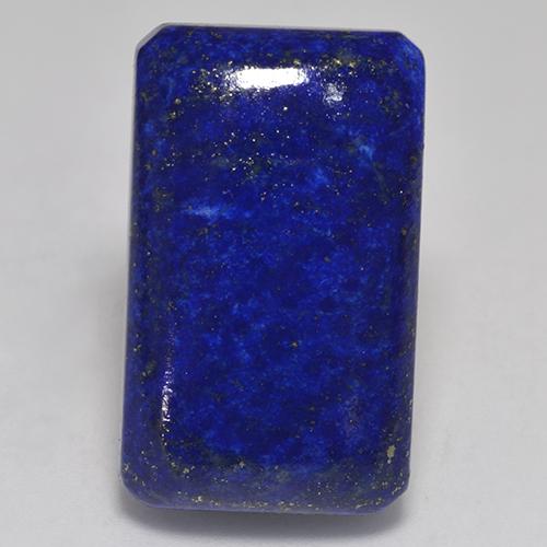 Lapis-lazuli Bleu marine intense naturelle Taille émeraude, 33.56 ct, Opaque