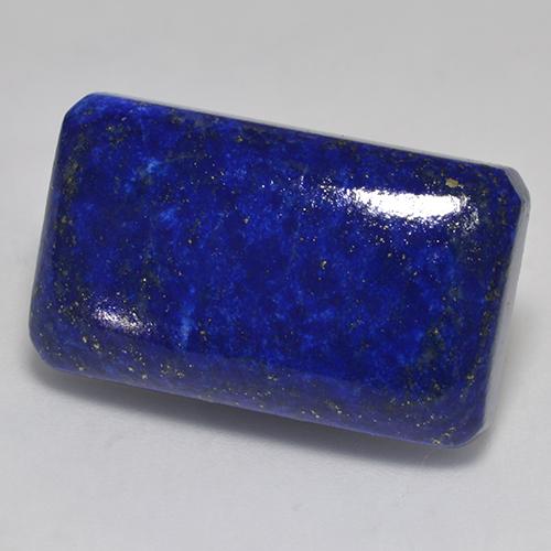 Lapis-lazuli Bleu marine intense naturelle Taille émeraude, 33.56 ct, Opaque